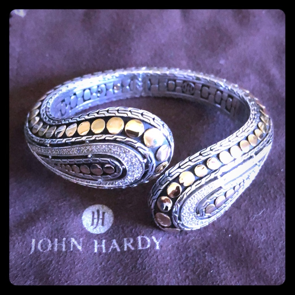 John Hardy Dot Menari Overlap Kick Cuff